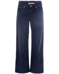 Levi's - Dark Denim Cotton Lyocell Jeans - Lyst
