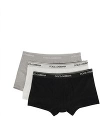 Dolce & Gabbana - Dolce & Gabbana Confezione Da Tre Boxer - Lyst