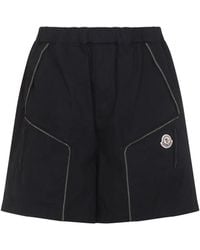 Moncler - Cotton Bermuda - Lyst