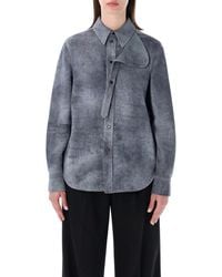 Bottega Veneta - Cloudy Suede Shirt - Lyst