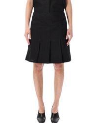 Our Legacy - Soot Linen Blend Girdle Skirt - Lyst