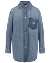 Miu Miu - Denim Shirt - Lyst