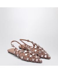 The Attico - Grid Ballerina With Strappy Upper - Lyst