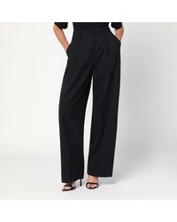 Thelatest - Wide-Leg Wool Blend Trousers - Lyst