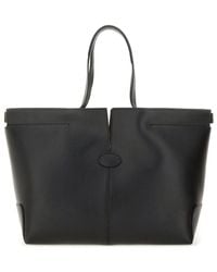 Tod's - Di Bag Folio Leather Shopping Bag - Lyst