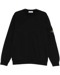 Stone Island - Regular Fit Crew Neck Sweatshirt With Seasonal Pocket - Lyst