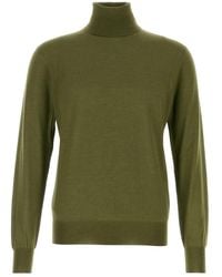 Saint Laurent - Wool Blend Turtleneck Sweater - Lyst