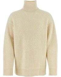 Jil Sander - Ivory Alpaca Blend Sweater - Lyst