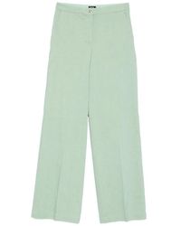 Pinko - Viscose Polyamide Elastane Trousers - Lyst