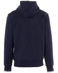 Fred Perry - Hooded Zip Through Sweatshirt - Lyst
