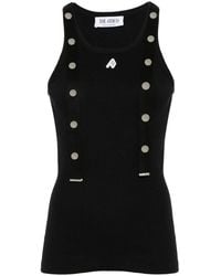 The Attico - Ribbed Cotton Tank Top - Lyst