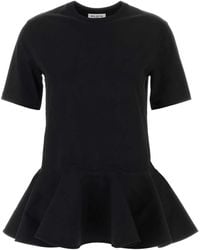 Alaïa - Alaia Cotton T-Shirt - Lyst