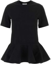 Alaïa - Alaia Cotton T-Shirt - Lyst