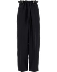 Loewe - Wool Blend Wide-Leg Pant - Lyst
