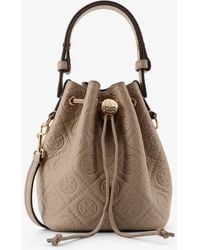 Tory Burch - T Monogram Pebble Mini Leather Bucket Bag - Lyst