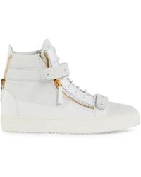 Giuseppe Zanotti - Coby Patent Leather Sneakers - Lyst