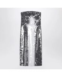 Max Mara - Midi Dress With Gradient Sequin Effect - Lyst