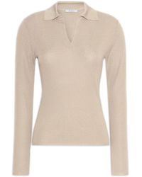 Max Mara - Gergo Cashmere And Silk Polo Shirt - Lyst
