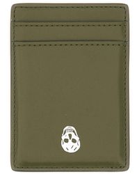 McQueen - Magnetic Card Holder "Skull" - Lyst