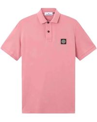 Stone Island - Slim Fit Cotton Piqué Polo Shirt - Lyst