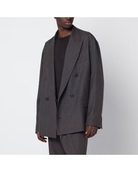 Our Legacy - Halt Striped Wool And Cotton Blazer - Lyst