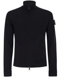 Premiata - Wool Cardigan With Zip - Lyst