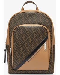 Fendi - Monogram-Pattern Backpack - Lyst