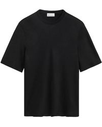 Ami Paris - Satin Short-Sleeve Blouse - Lyst
