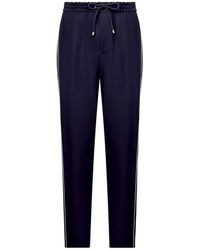Loewe - Drawstring Side-Stripe Trousers - Lyst