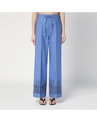 P.A.R.O.S.H. - Embroidered Cotton Pants - Lyst