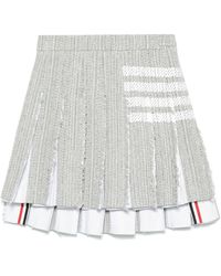 Thom Browne - 4Bar Cotton Blend Skirt - Lyst