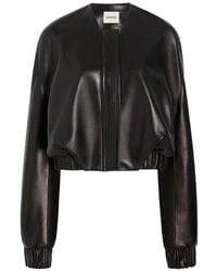 KHAITE - Cordan Leather Jacket - Lyst