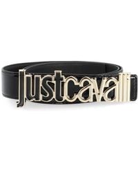 Just Cavalli - Patent Leather Belt With Buckle - Lyst