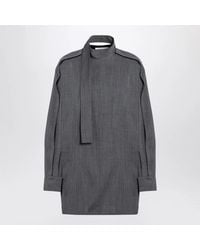 Jil Sander - Wool Shirt With Scarf - Lyst