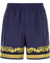 Versace - Silk Bermuda Shorts - Lyst