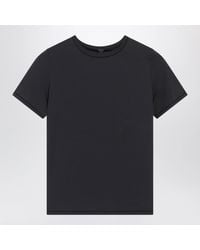 Skims - Stretch Cotton Jersey Crew-Neck T-Shirt With Decorative Stitching - Lyst
