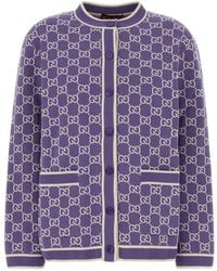 Gucci - Embroidered Cotton Cardigan - Lyst