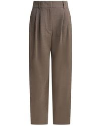 Sandbeige - Wool Blend Trousers - Lyst