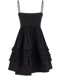 Ganni - Mini Frill Dresses - Lyst