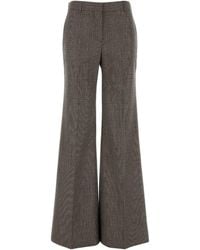 Stella McCartney - Stella Mc Cartney Embroidered Wool Palazzo Pant - Lyst