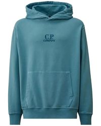 C.P. Company - C.P.Company Hoodie With Embroidered Logo - Lyst