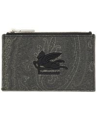 Etro - Card Holder "Arnica" With Pegasus - Lyst