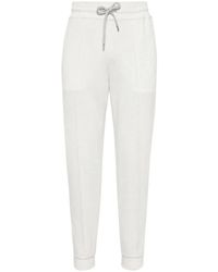 Brunello Cucinelli - Pants With Crte Detail - Lyst