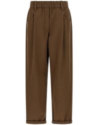 Brunello Cucinelli - Cotton Casual Pants - Lyst