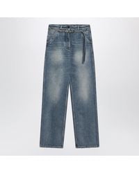 Dries Van Noten - Washed-Effect Jeans With Belt - Lyst
