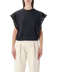 Isabel Marant - Isabel Marant Etoile Marant Étoile Odyle Cotton T-Shirt - Lyst