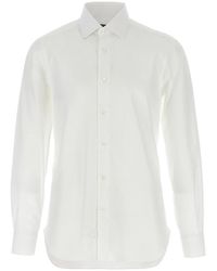 Barba Napoli - Honeycomb Cotton Shirt - Lyst