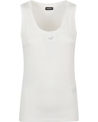 Emporio Armani - Sleeveless Strass Top - Lyst