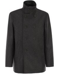 Herno - Double-Breasted Coat - Lyst