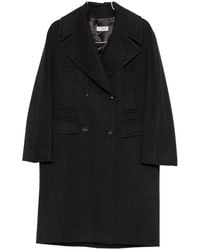 Alberto Biani - Wool Double-Breasted Coat - Lyst